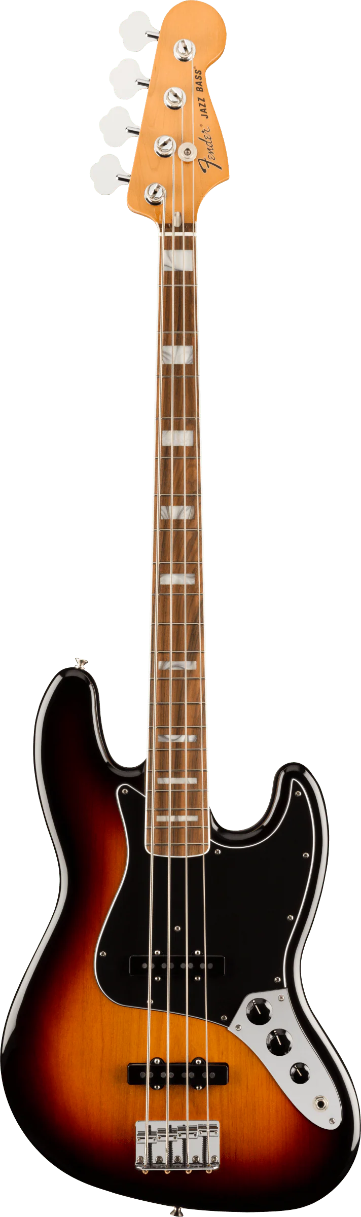 Fender Vintera '70s Jazz Bass, Pau Ferro Fingerboard, 3-Color Sunburst with Bag - See Description
