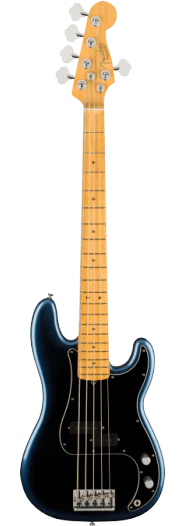 Fender American Professional II Precision Bass V, Maple Fingerboard, Dark Night - See Description