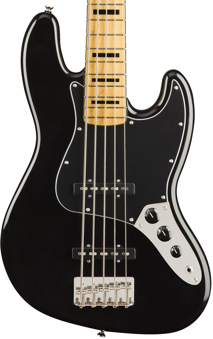 Squier Classic Vibe 70's Jazz Bass V Maple Fingerboard - Black