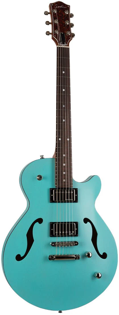 Godin 050215 Montreal Premiere HT Laguna Blue 6 String RH Hollow Body Guitar MADE In CANADA