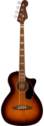 Fender Kingman™ Bass, Walnut Fingerboard, Black Pickguard - Shaded Edge Burst - See Description