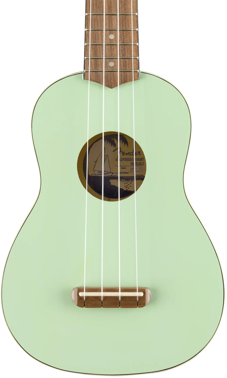 Fender Venice Soprano Ukulele Surf Green Walnut Fingerboard