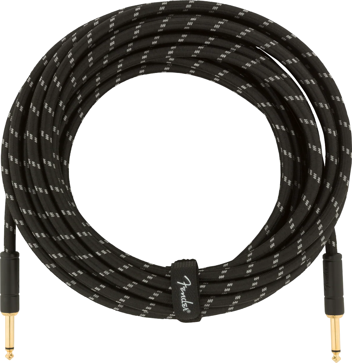 Fender Deluxe 25' Instrument Cable Black Tweed - 990820075