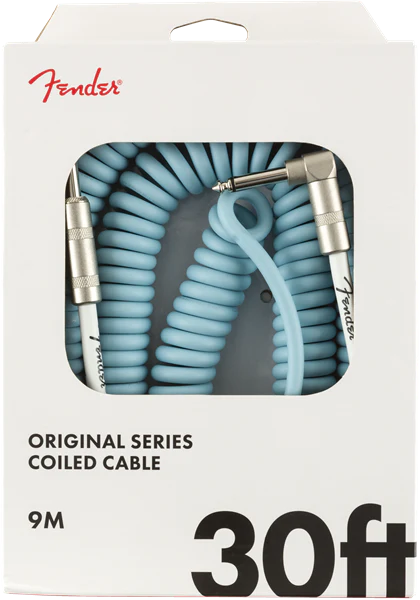 Fender Original Coil Cable 30' Daphne Blue - 990823006