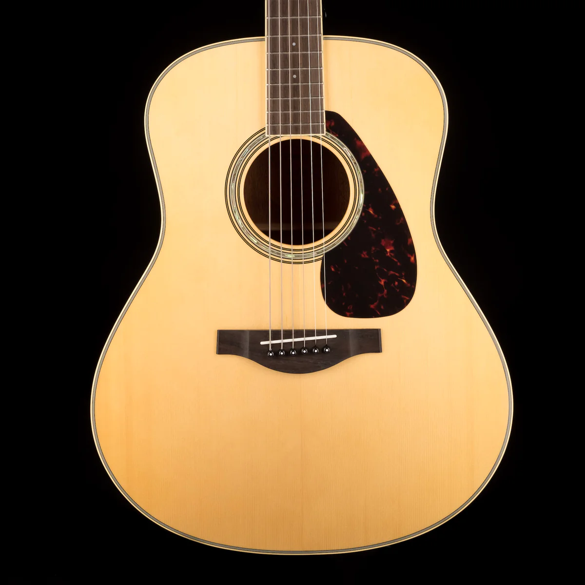 Used Yamaha LL6 ARE Original Jumbo Mahogany Natural Acoustic Electric Guitar With Gig Bag