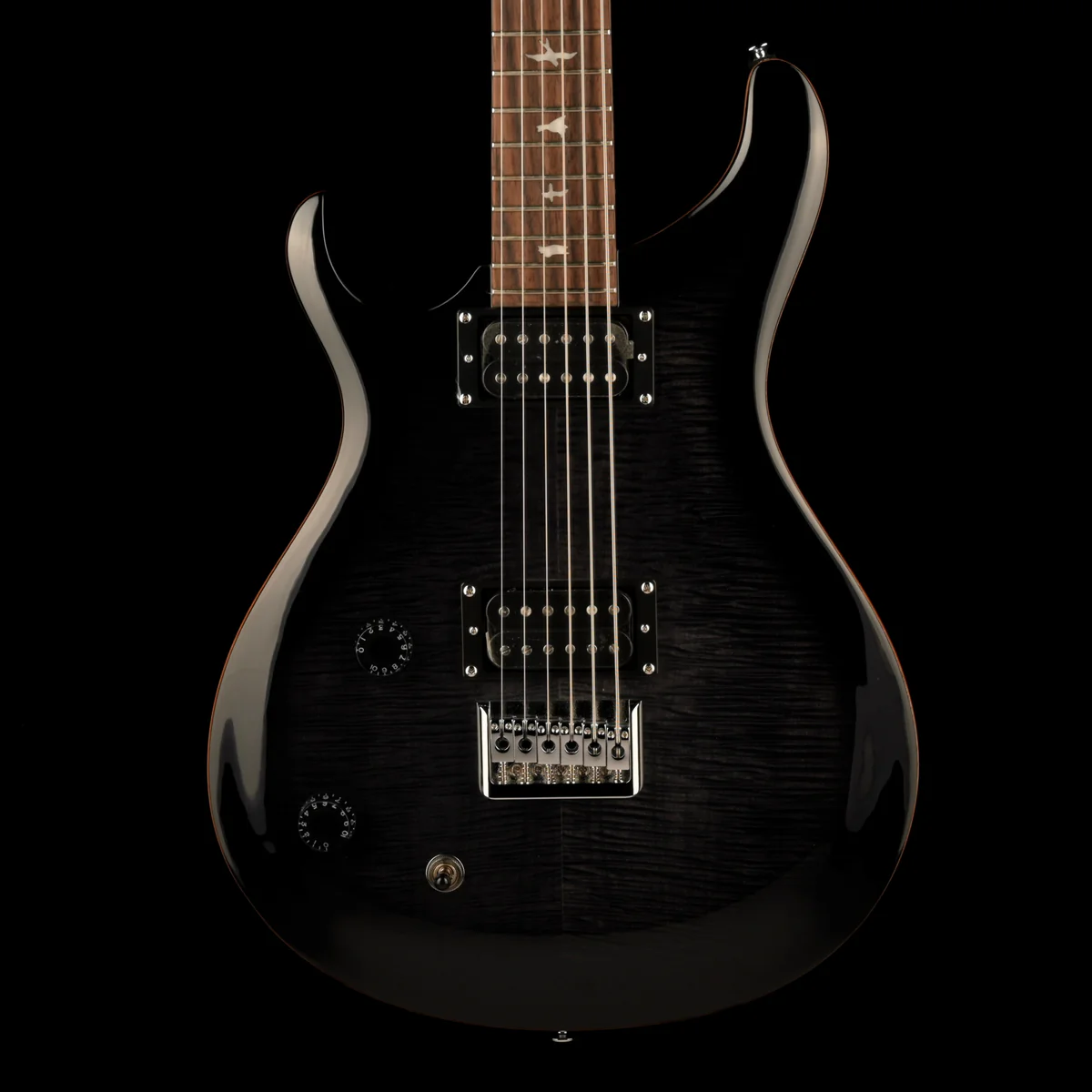 Used PRS SE 277 Baritone Left-Handed Charcoal Burst Electric Guitar With Gig Bag