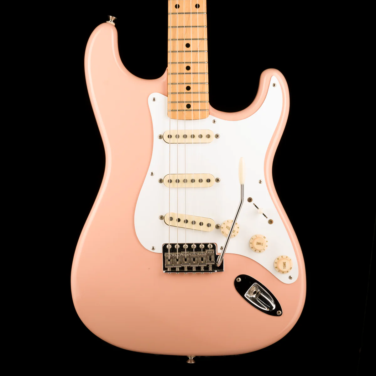 Used 1996 Fender 50th Anniversary 1954 Stratocaster Made in Japan Shell Pink With Case
