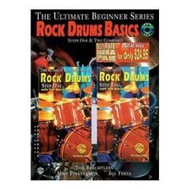 WARNER PUBLICATIONS THE Ultimate Beginner Series Rock Drums Basics Steps 1 & 2 Book & Dvd