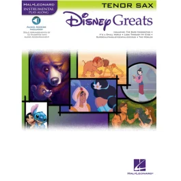HAL LEONARD DISNEY Greats Instrumental Play-along For Tenor Sax With Cd