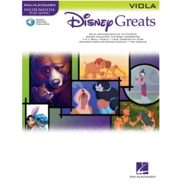 HAL LEONARD DISNEY Greats Instrumental Play-along For Viola With Cd