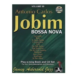 JAMEY AEBERSOLD JAZZ Playalong Volume 98 Antonio Carlos Jobim Book & Cd