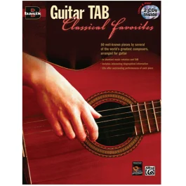 ALFRED BASIX Guitar Tab Classical Favorites Includes 2 Cds