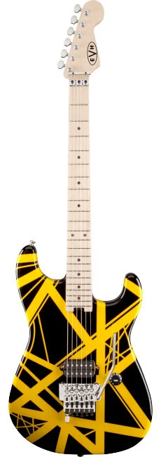 EVH Striped Series Black with Yellow Stripes