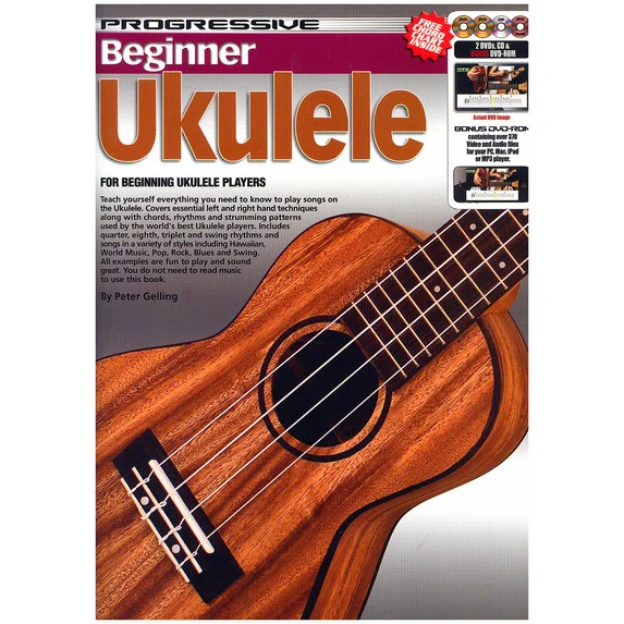 Progressive Beginner Ukulele - Book/audio and visual download