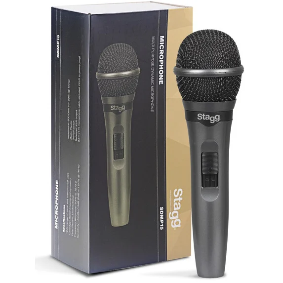 Stagg SDMP15 Cardioid Dynamic Microphone for Live Performances