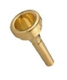 DENIS WICK #4.5AL Gold-plated Large Bore Trombone Mouthpiece
