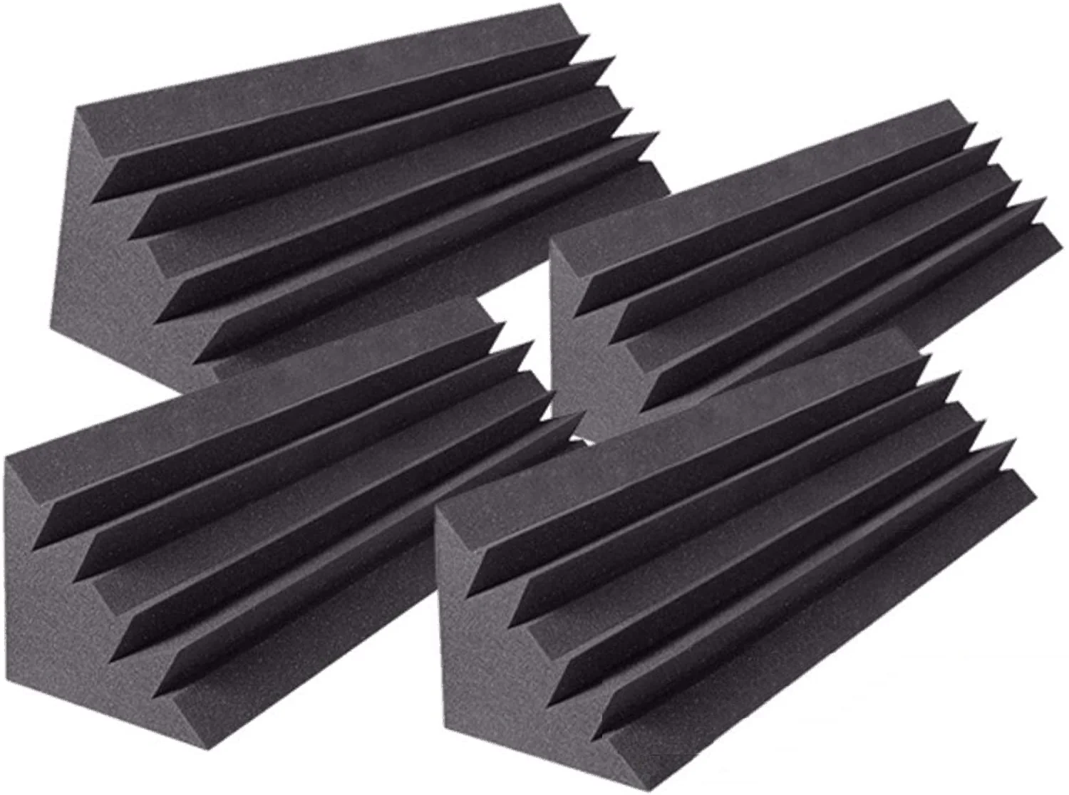 4 Pack of Acoustic Studio Bass Traps 18.8" X 4.7" X 4.7" Sound-Proofing/Sound Absorption