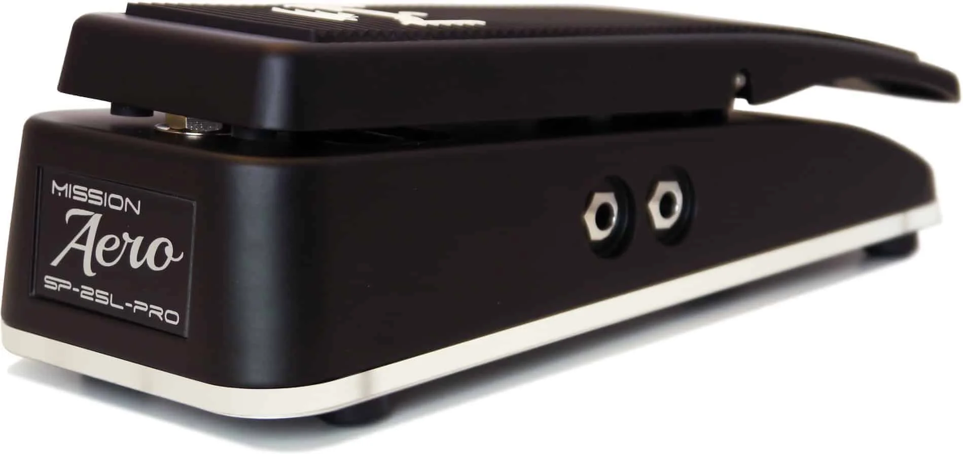 Mission Engineering SP-25L-PRO Dual Channel Expression Pedal with Latching Toe Switch and LED baseplate Aero style chassis Flat Black
