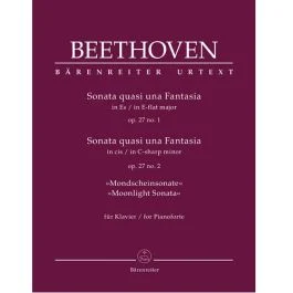 BARENREITER BEETHOVEN Sonatas Op.27 No.1 & 2 Moonlight Sonata For Piano Solo