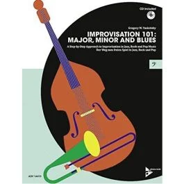ADVANCE MUSIC IMPROVISATION 101: Major, Minor & Blues For Bass Or Trombone W/ Cd