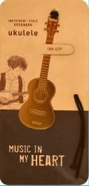 AIM GIFTS GOLD Ukulele Bookmark