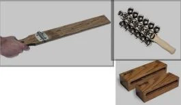 TIMBER DRUM CO. SLEIGH Ride Pack - Slapstick, 2 Wood Blocks, Sleigh Bells - All That You Need!