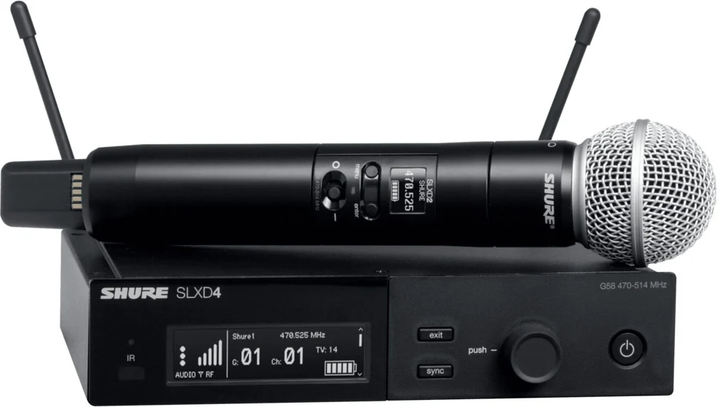 Shure SLXD24UK/SM58-K59 Wireless System with SM58 Handheld (Rack Mount)