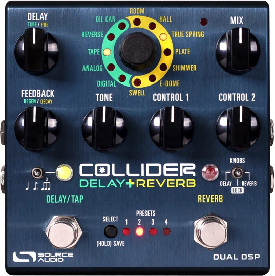 Source Audio Collider Delay and Reverb Pedal