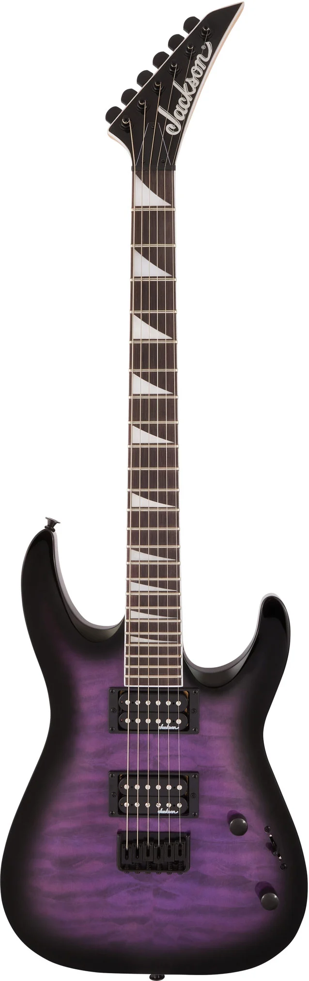 Jackson JS Series Dinky Arch Top JS32Q DKA Hardtail Transparent Purple Burst Amaranth Fingerboard