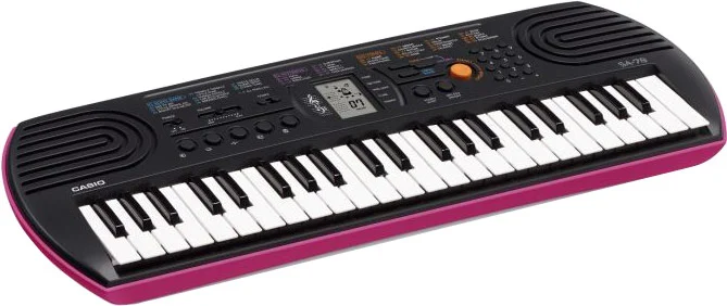 Casio SA-78 Mini Keyboard Black and Pink