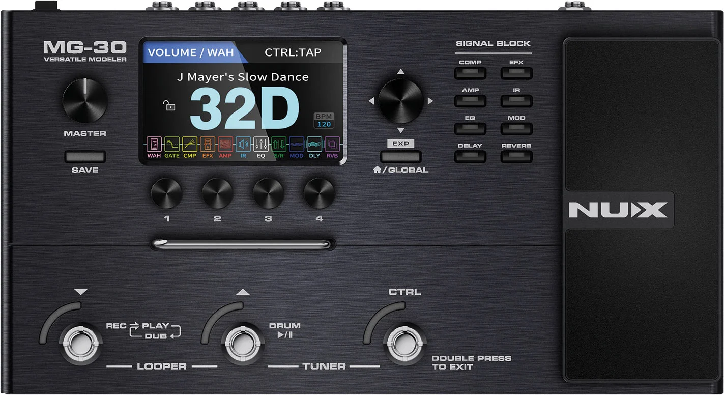 NUX MG-30Guitar Amp Modeller and Multi Effects Processor Pedal