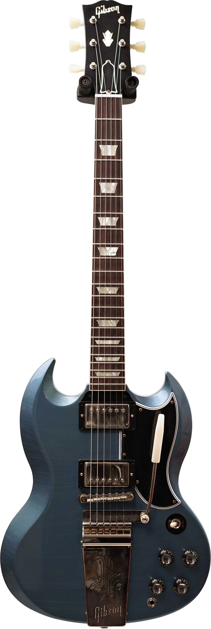 Gibson Custom Shop Murphy Lab 1964 SG Standard Reissue with Maestro Vibrola Ultra Light Aged Pelham Blue