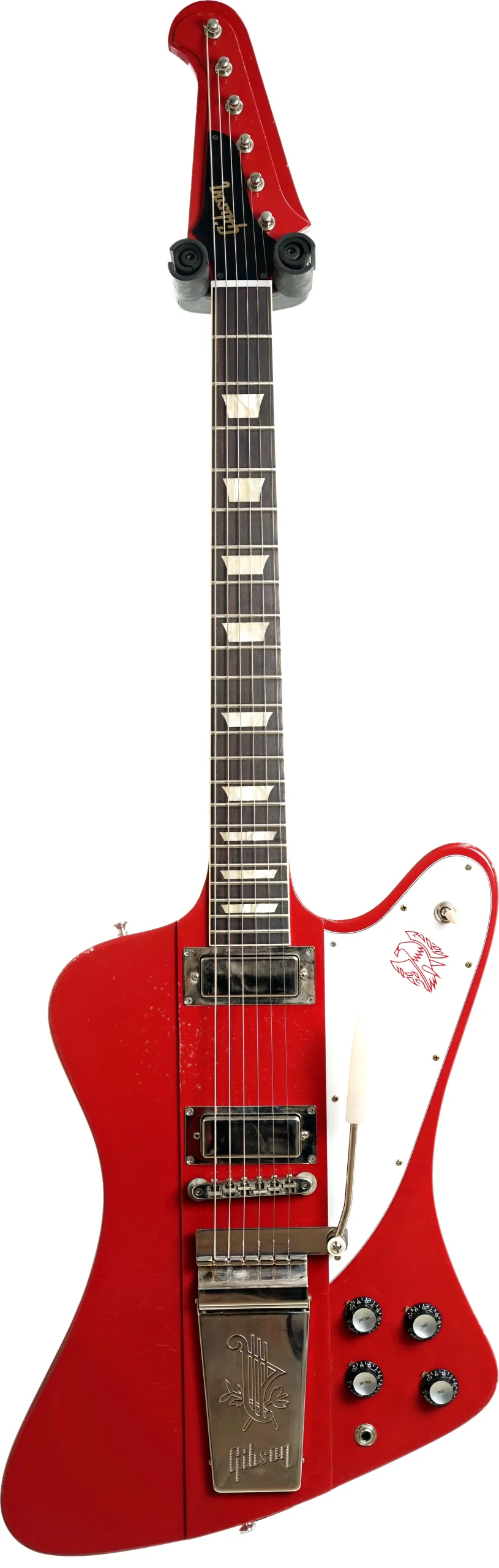 Gibson Custom Shop 1963 Firebird V With Maestro Vibrola Light Aged Cardinal Red #304583
