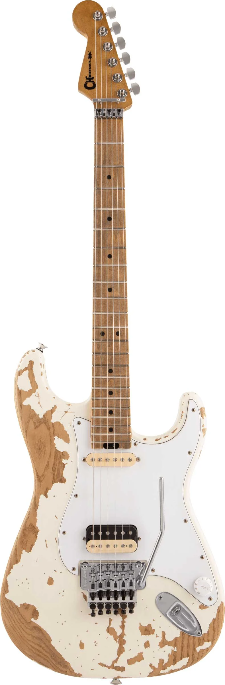 Charvel Henrik Danhage Limited Edition Signature Pro-Mod So-Cal Style 1 HS FR White Relic Maple Fingerboard