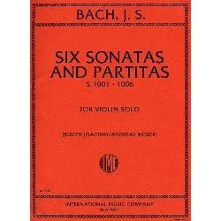 INTERNATIONAL MUSIC J.S. Bach Six Sonatas & Partitas S.1001 To 1006 For Violin Solo