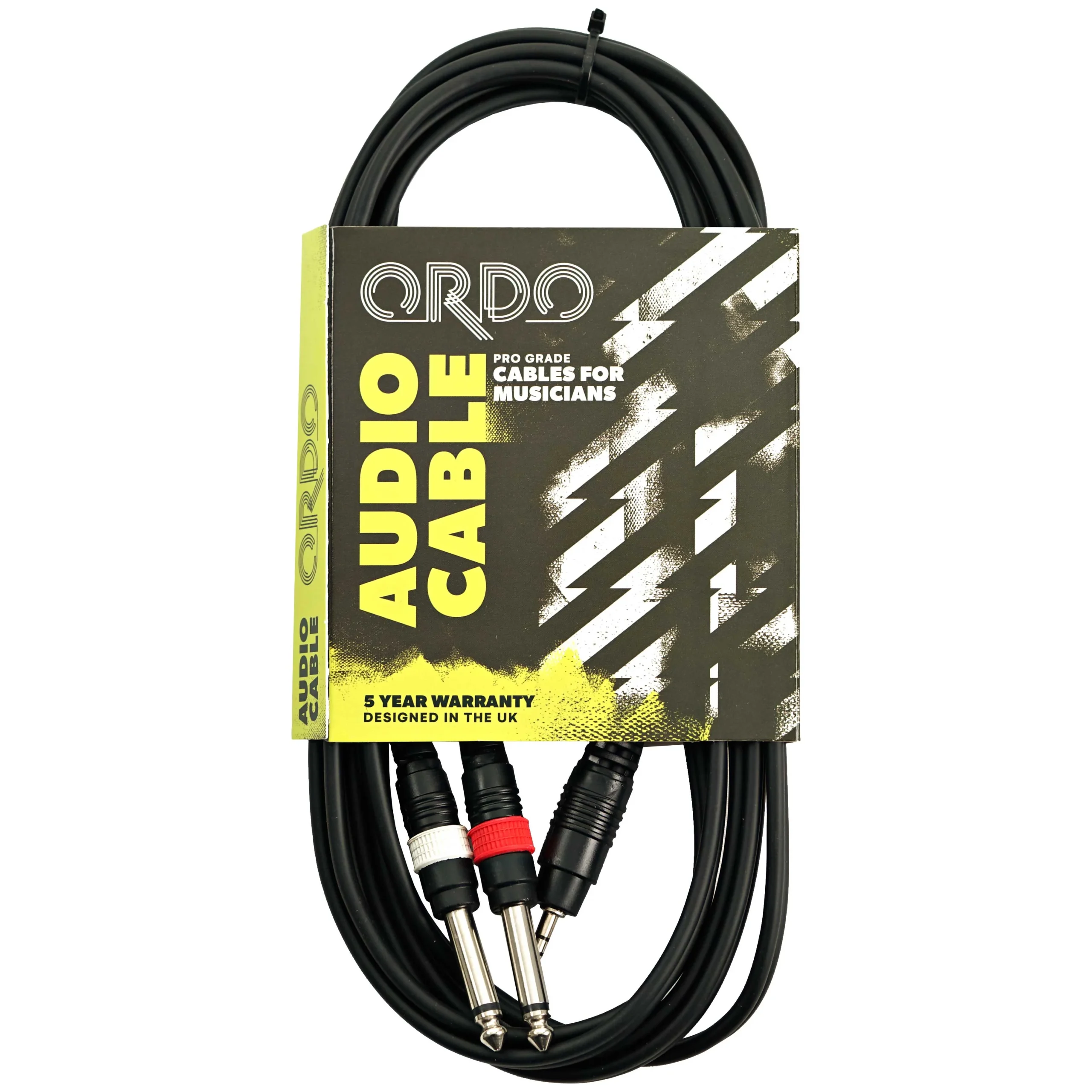 Ordo 10ft/3m Y Cable Stereo Mini Jack to 2 Jack
