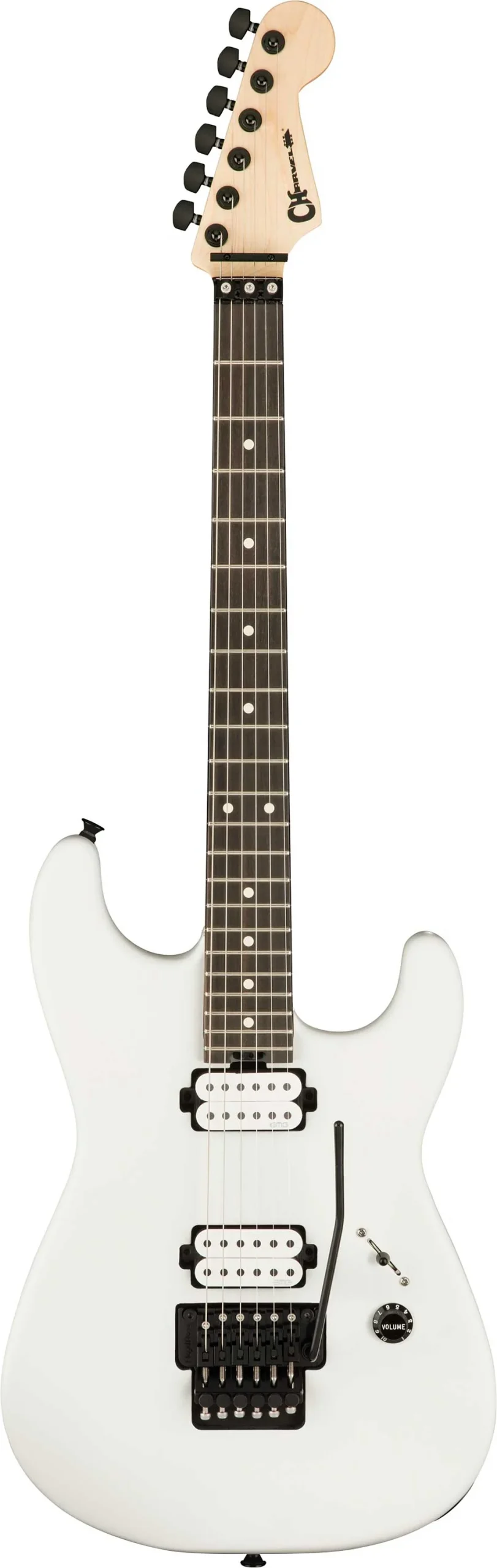 Charvel Jim Root Signature Pro-Mod San Dimas Style 1 HH FR E Ebony Fingerboard Satin White