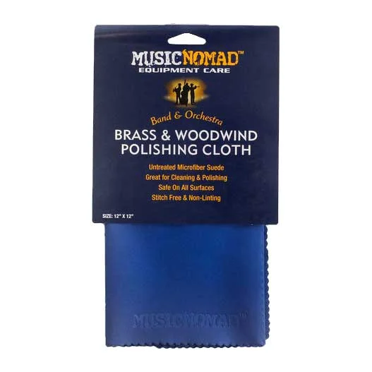 MusicNomad Brass and Woodwind Untreated Microfiber Polishing Cloth