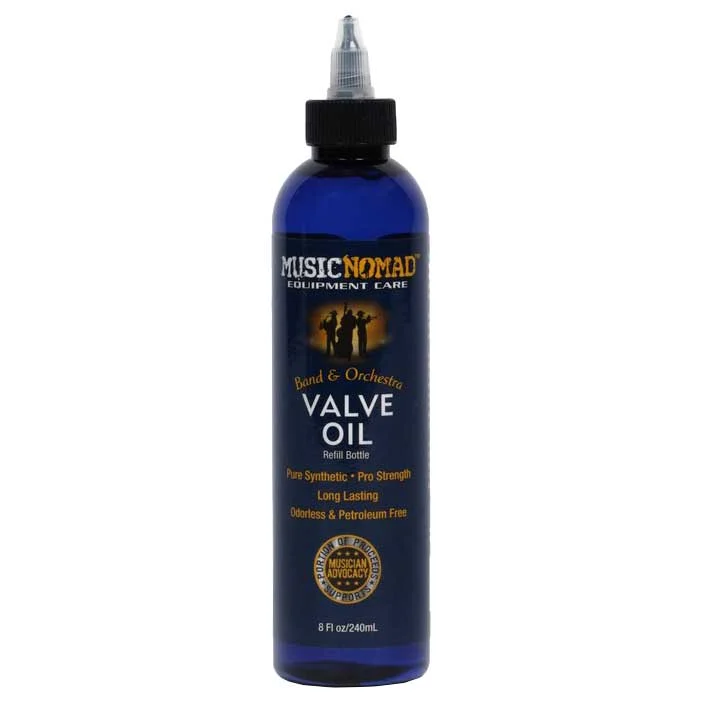 MusicNomad Premium Synthetic Valve Oil-Refill Bottle
