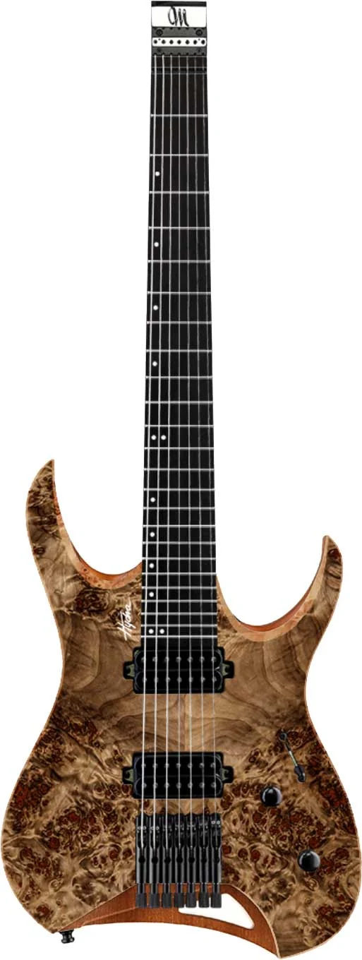 Mayones Hydra Elite 7 Eye Poplar 4A Trans Graphite Satine
