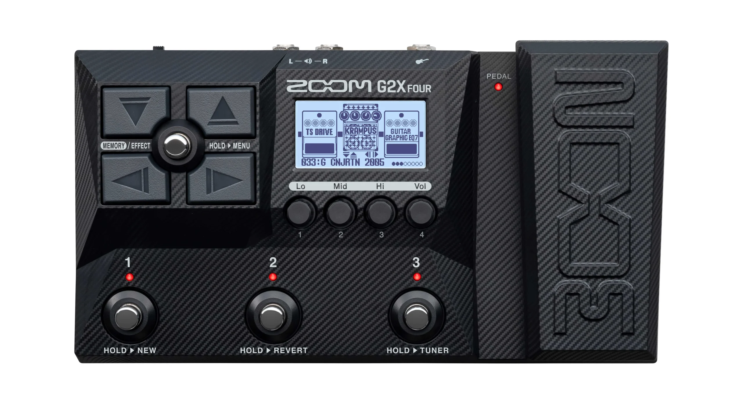 Zoom G2X Four Guitar Multi-Effects Pedal with Expression Pedal