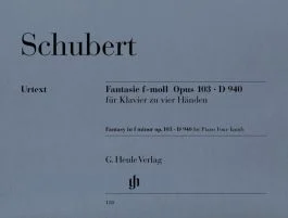 HENLE FRANZ Schubert Fantasie In F Minor Op 103 D 940 For 1 Piano 4 Hands