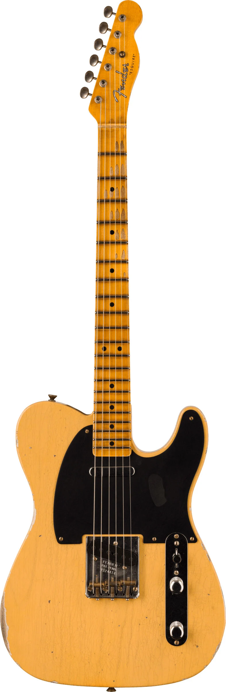 Fender Custom Shop 1950 Double Esquire Relic 1-Piece Rift Sawn Maple Neck Aged Nocaster Blonde