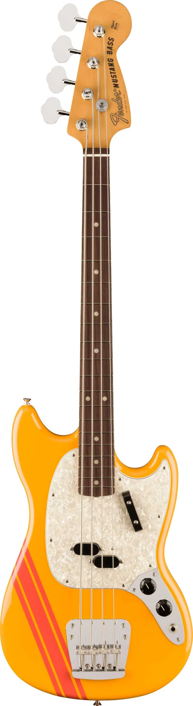 Fender Vintera II 70s Mustang Short Scale Bass Rosewood Fingerboard Competition Orange