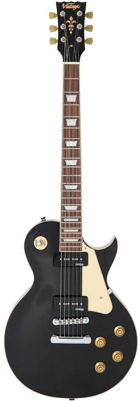 Vintage V100P ReIssued Electric Guitar Boulevard Black