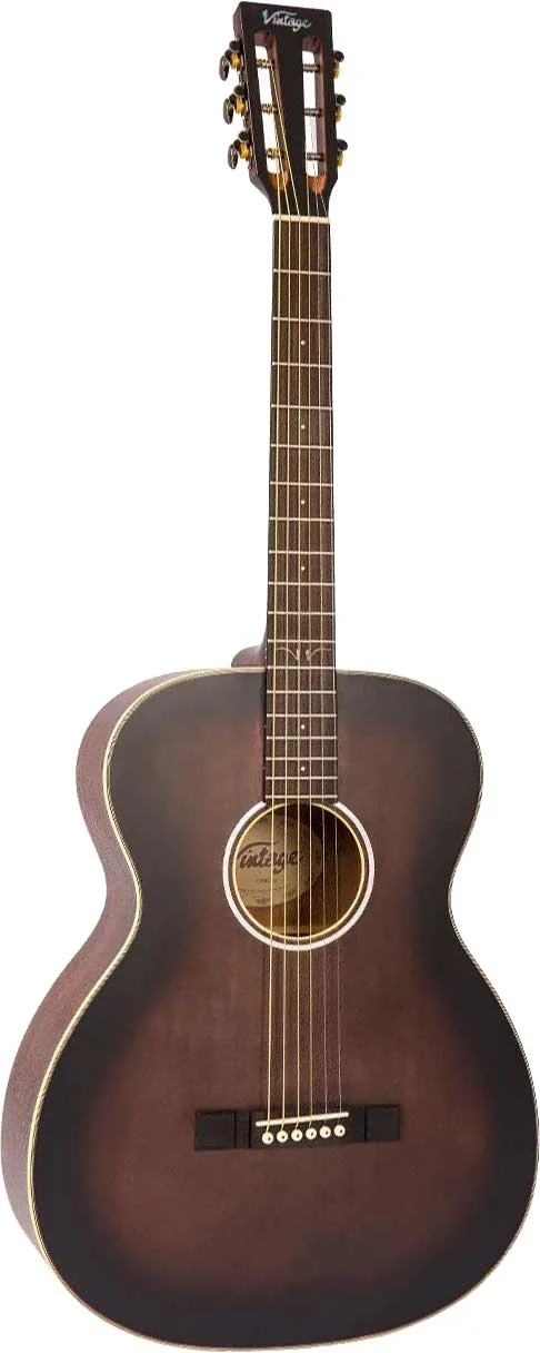 Vintage V440 Historic Series Orchestra Acoustic Guitar Aged Finish
