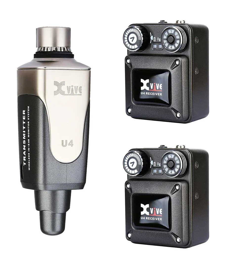 Xvive XU4R2 2.4Ghz Wireless In Ear Monitor System With Two Receivers