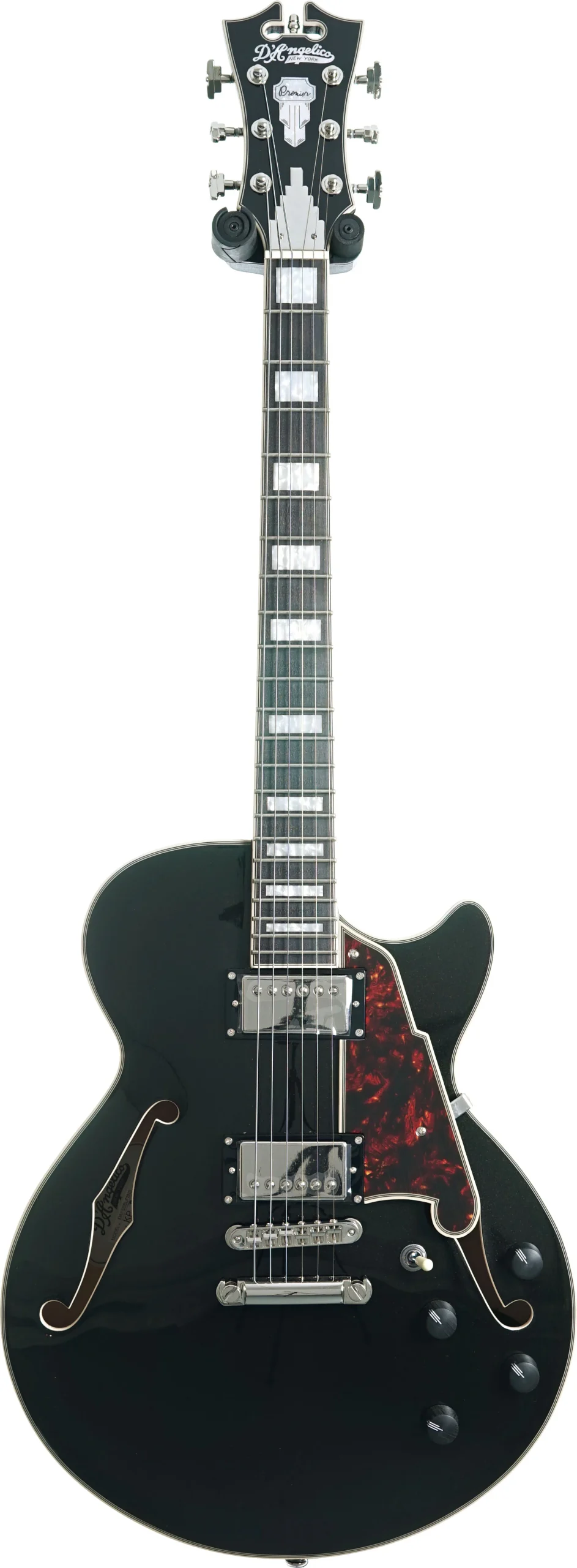 D'Angelico Premier SS Stop Bar Black Flake
