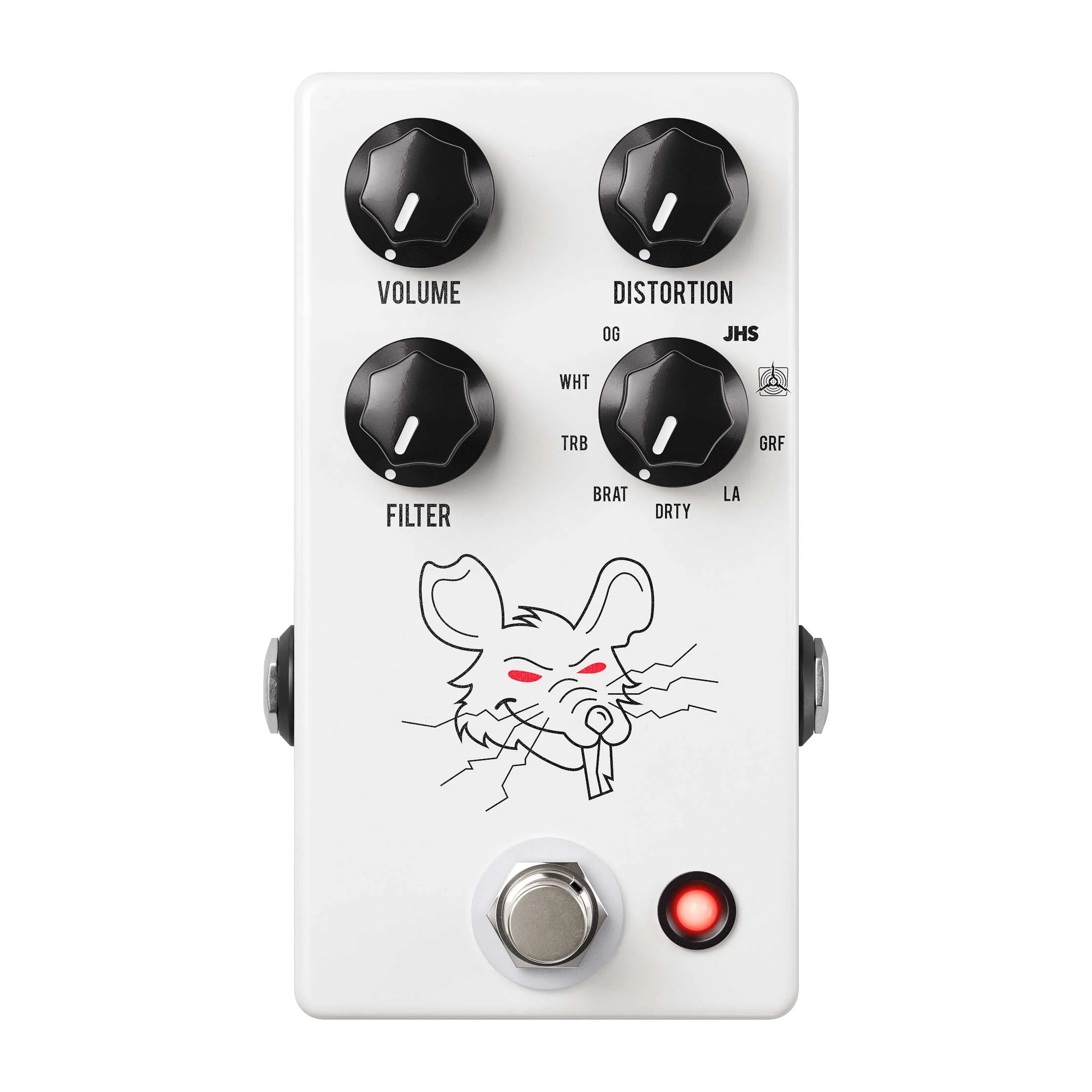 JHS Pedals Packrat White Distortion Pedal