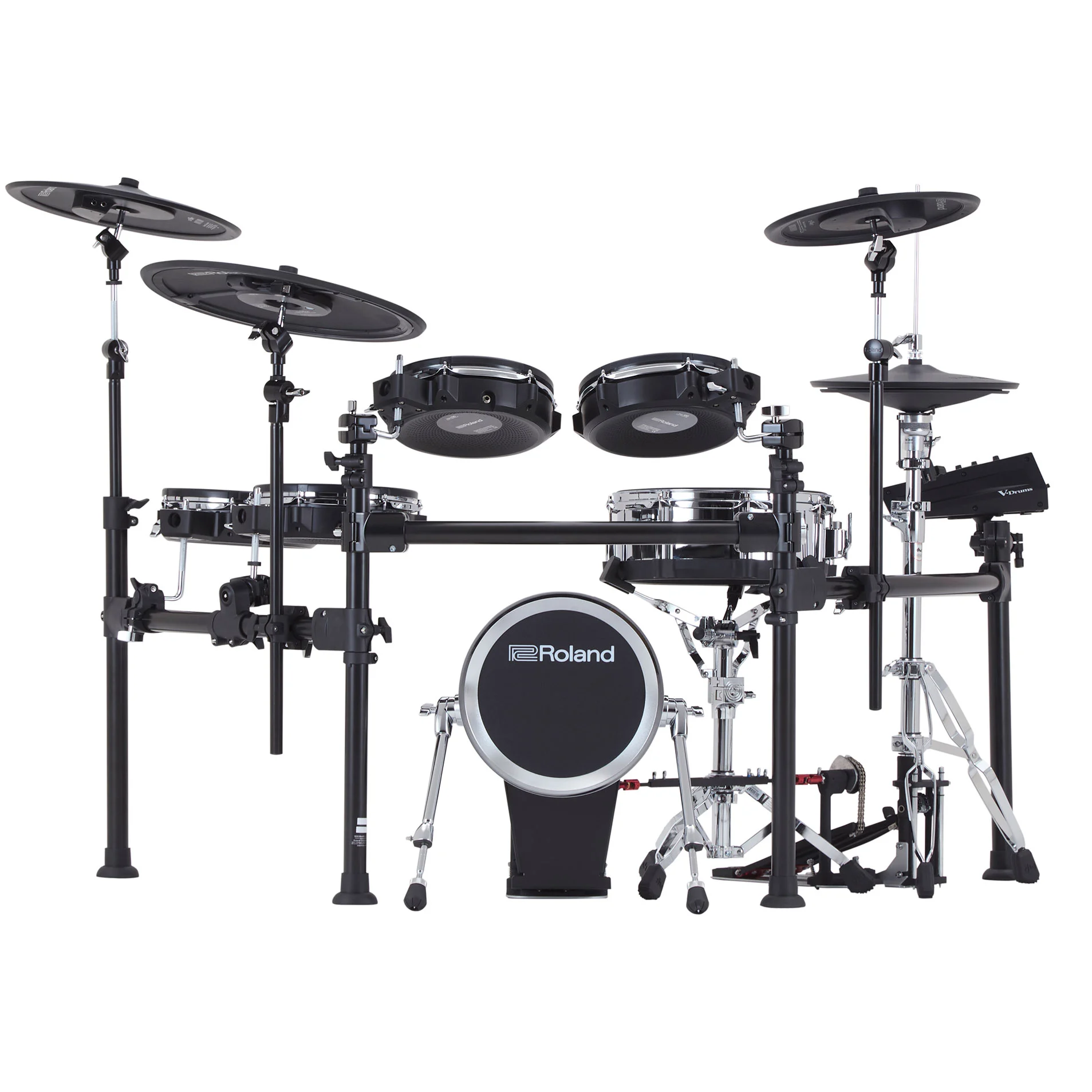 Roland TD713 Kit Flagship V-Drums with V71 Sound Module and Standard Rack-Style Drum Stand